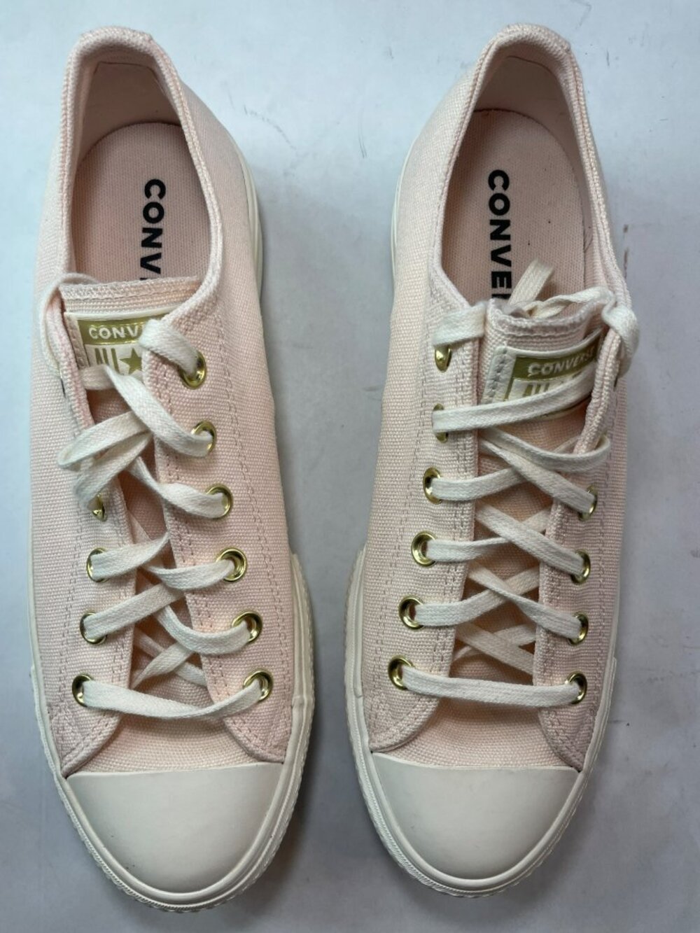 Converse CTAS Lift Ox Sneakers Pale Petal Egret Gold #A12584C Wmn's Size 10 NEW - Picture 4 of 8